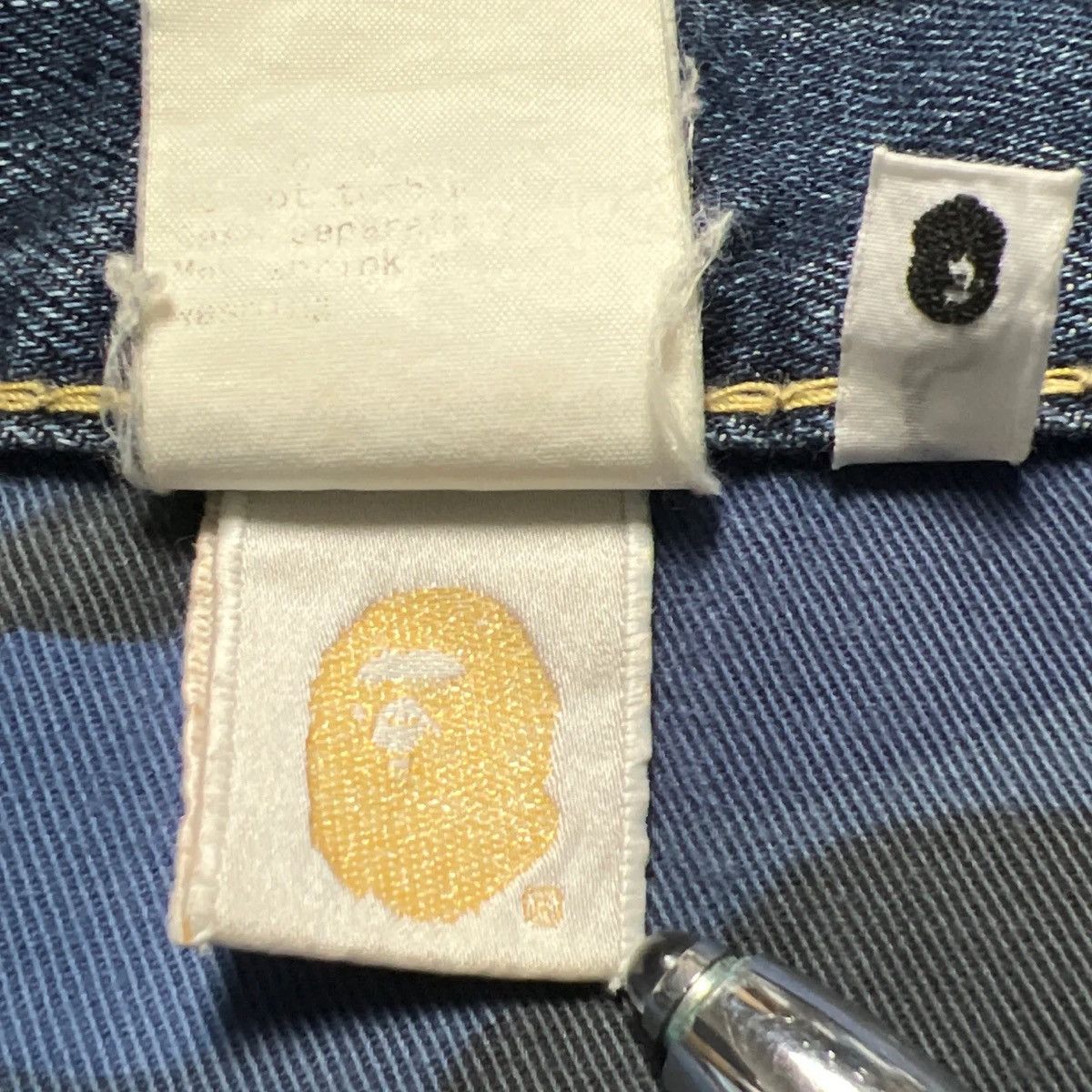 Bape BAPE SPELL OUT STA DENIM [W37] Size US 37 - 4 Thumbnail