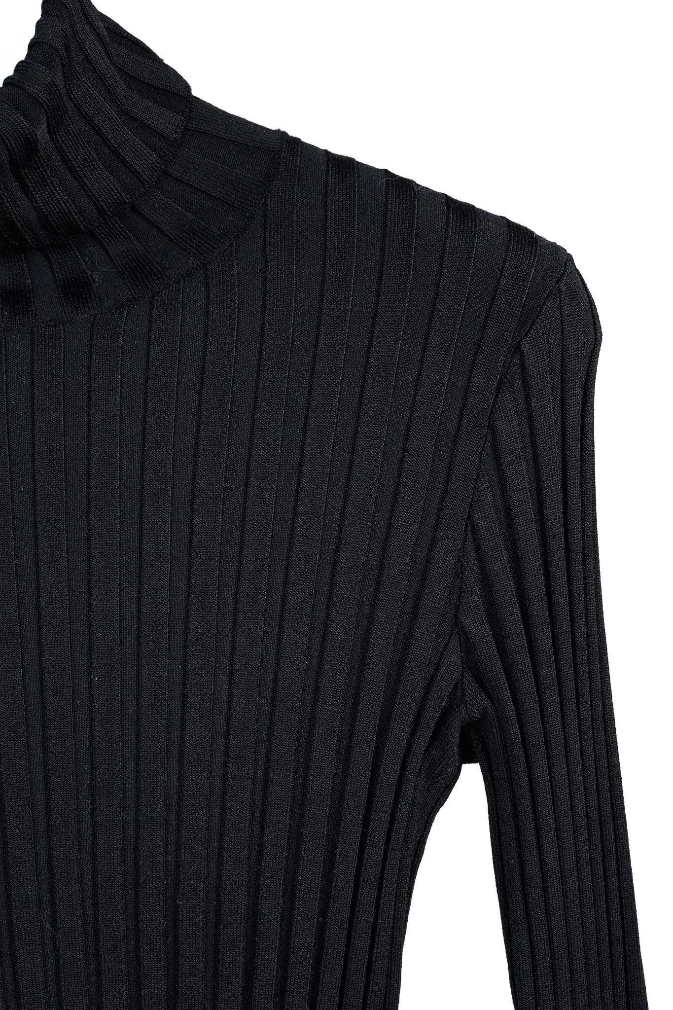 Veronica Beard Veronica Beard Nellie Black Ribbed Turtleneck Sweater Size S / US 4 / IT 40 - 6 Thumbnail