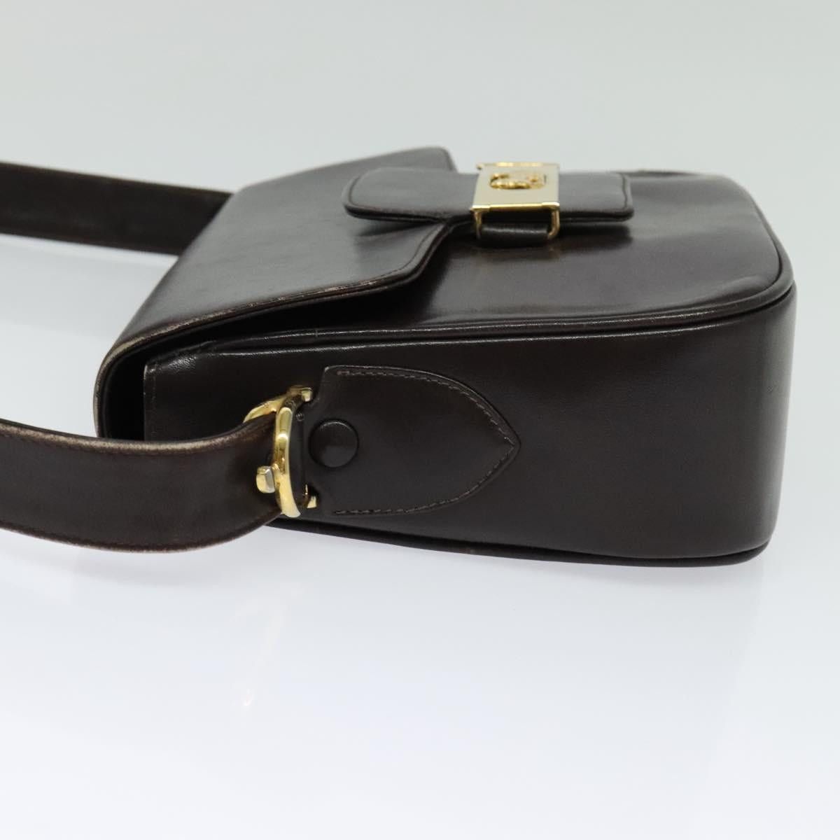 Celine CELINE Horse Carriage Shoulder Bag Leather Brown Gold Size ONE SIZE - 4 Thumbnail
