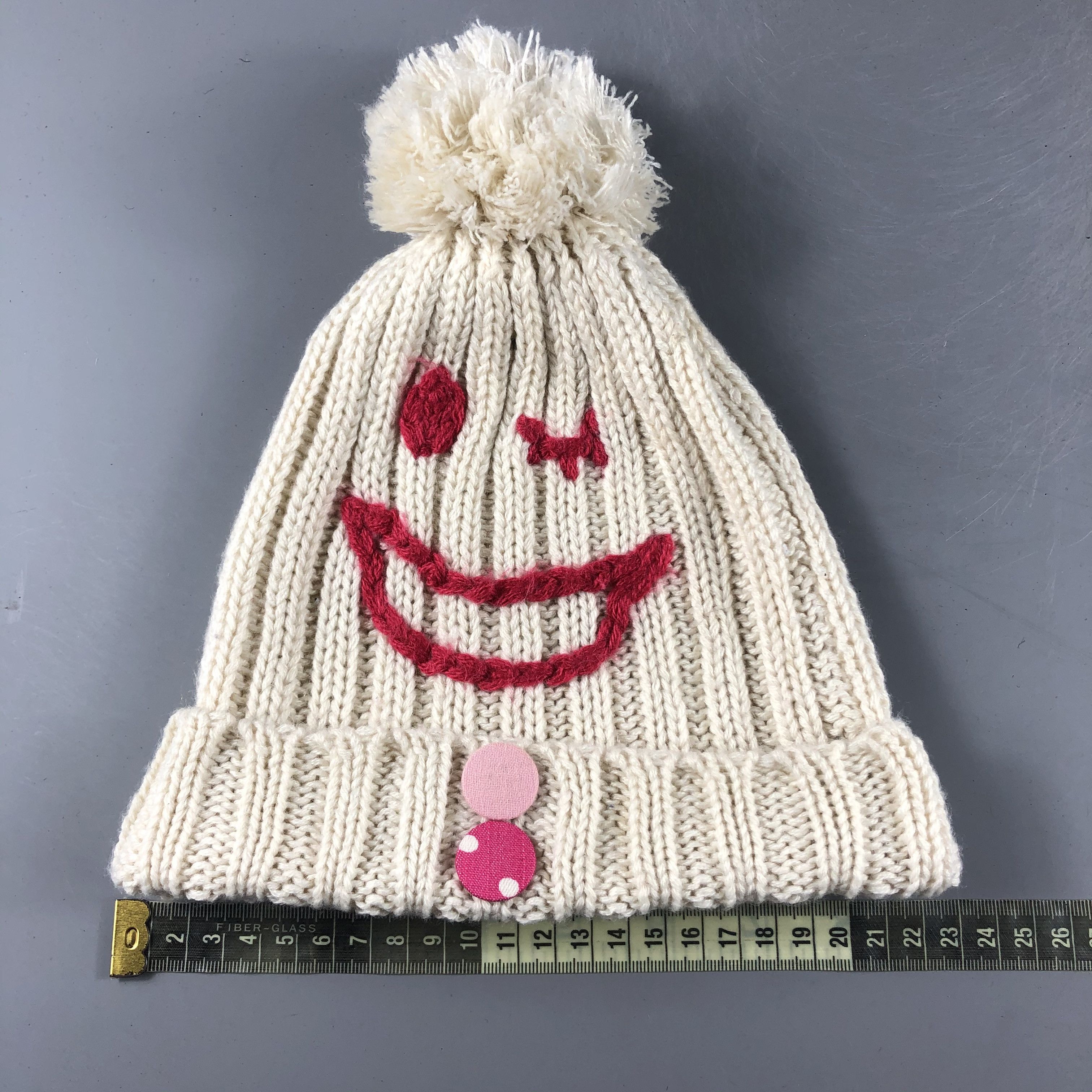Japanese Brand × Vintage Unknown Smile Knit Beanie Snow Hat Snow Cap -D019 Size ONE SIZE - 4 Thumbnail