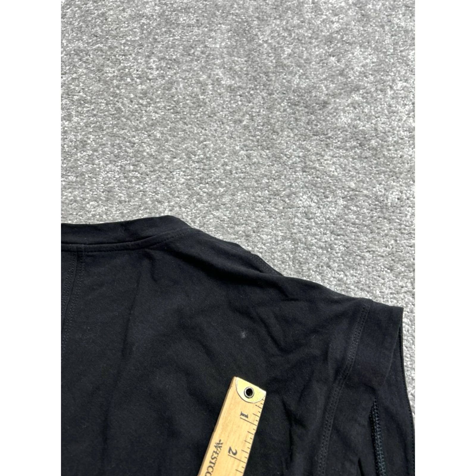 Athleta Athleta Tank Womens Large Black Cotton Spandex Stretch Sleeveless Running Tank Top Size L / US 10 / IT 46 - 7 Thumbnail