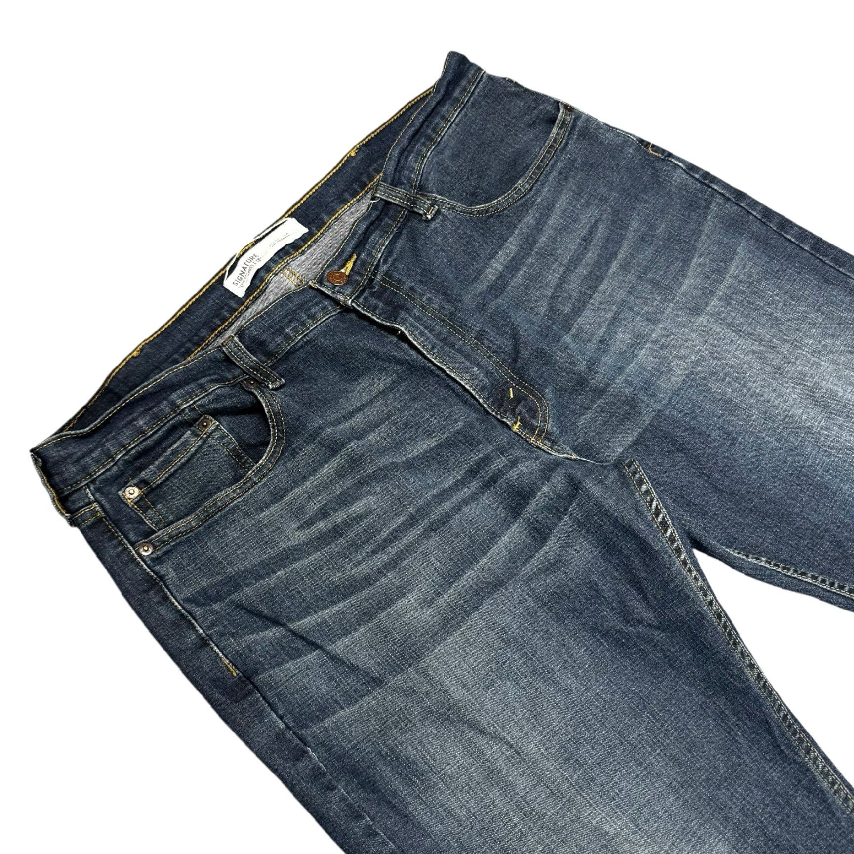 Levi's VINTAGE Levi's Signature S61 Jeans Men's 40x30 Relaxed Straight Grunge Skater Whisker Denim Size US 42 / EU 58 - 2 Thumbnail