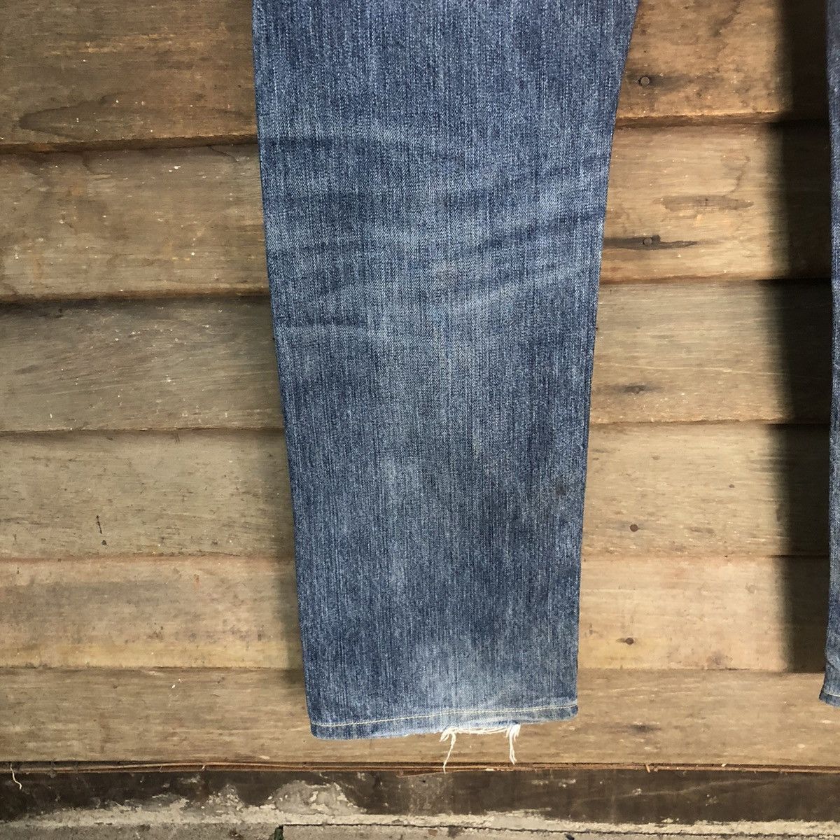 Japanese Brand Uniqlo selvedge Jeans Blue Denim Pants #7312 Size US 30 / EU 46 - 20 Thumbnail