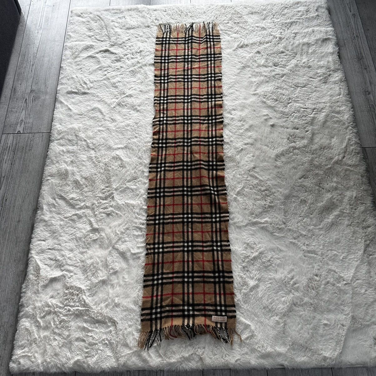 Burberry vintage burberrys luxury cashmere scarf Size ONE SIZE - 4 Thumbnail