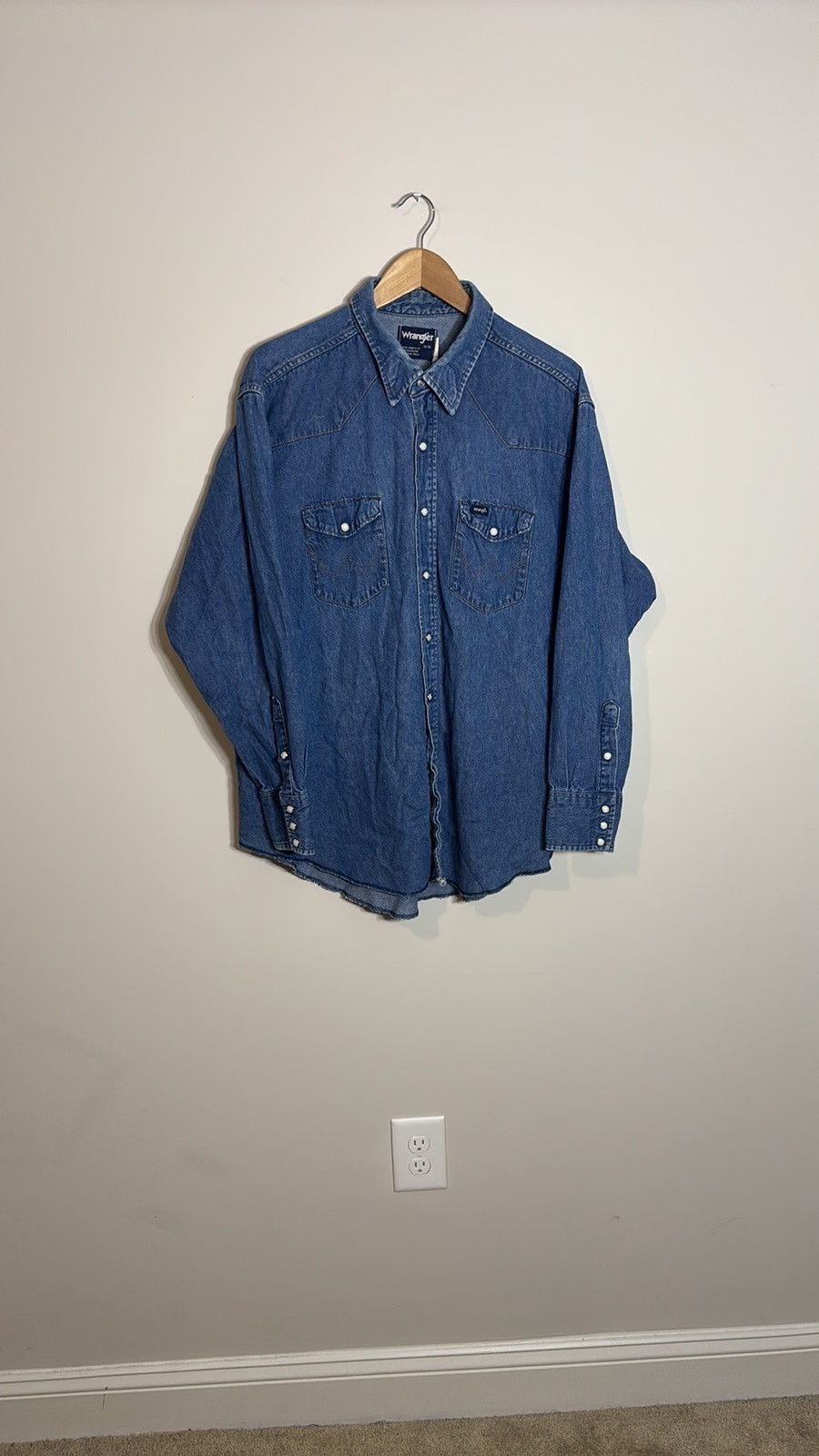 Vintage × Wrangler Vintage Wrangler Pearl Snap Western Shirt Size US XXL / EU 58 / 5 - 1 Thumbnail