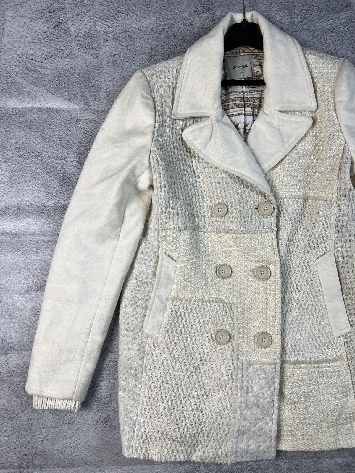 Designer × Desigual Desigual white luxury coat Size M / US 6-8 / IT 42-44 - 5 Thumbnail