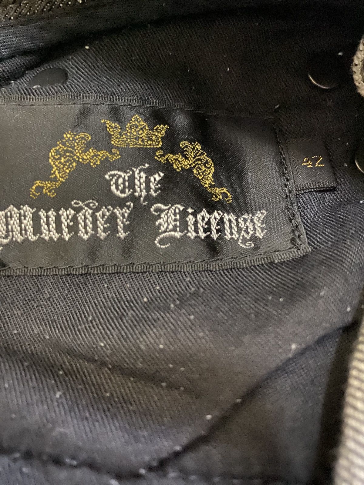 Japanese Brand × Seditionaries The Murder License Flared Studded Distressed Jeans Size 29" - 22 Thumbnail