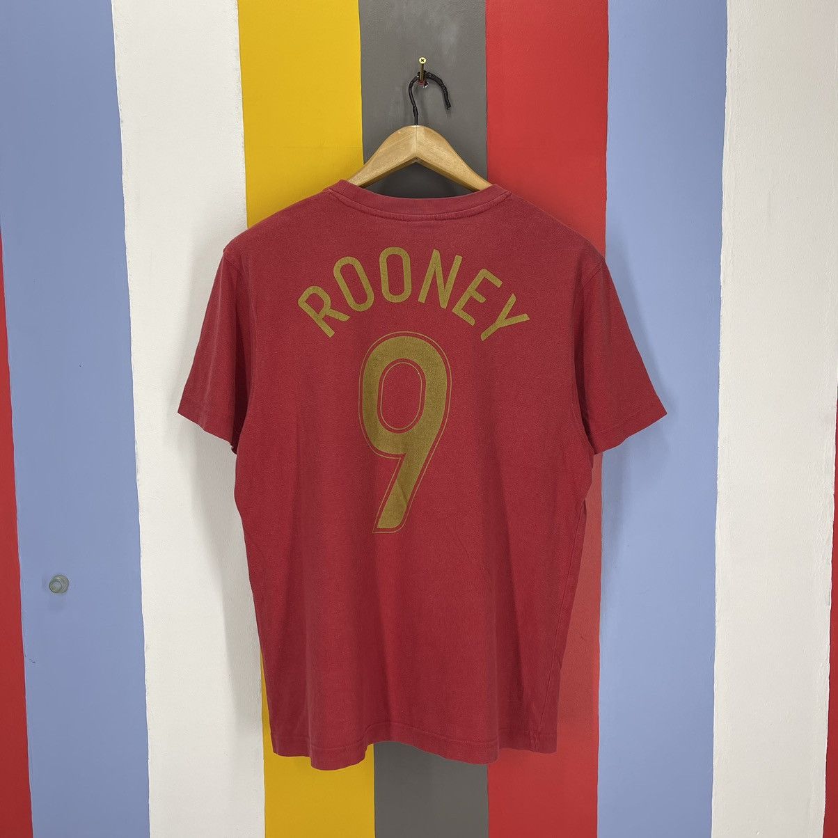 Nike Y2K Vintage NIKE ROONEY ENGLAND Crew Neck T Shirt #1490/AY Size US M / EU 48-50 / 2 - 1 Thumbnail