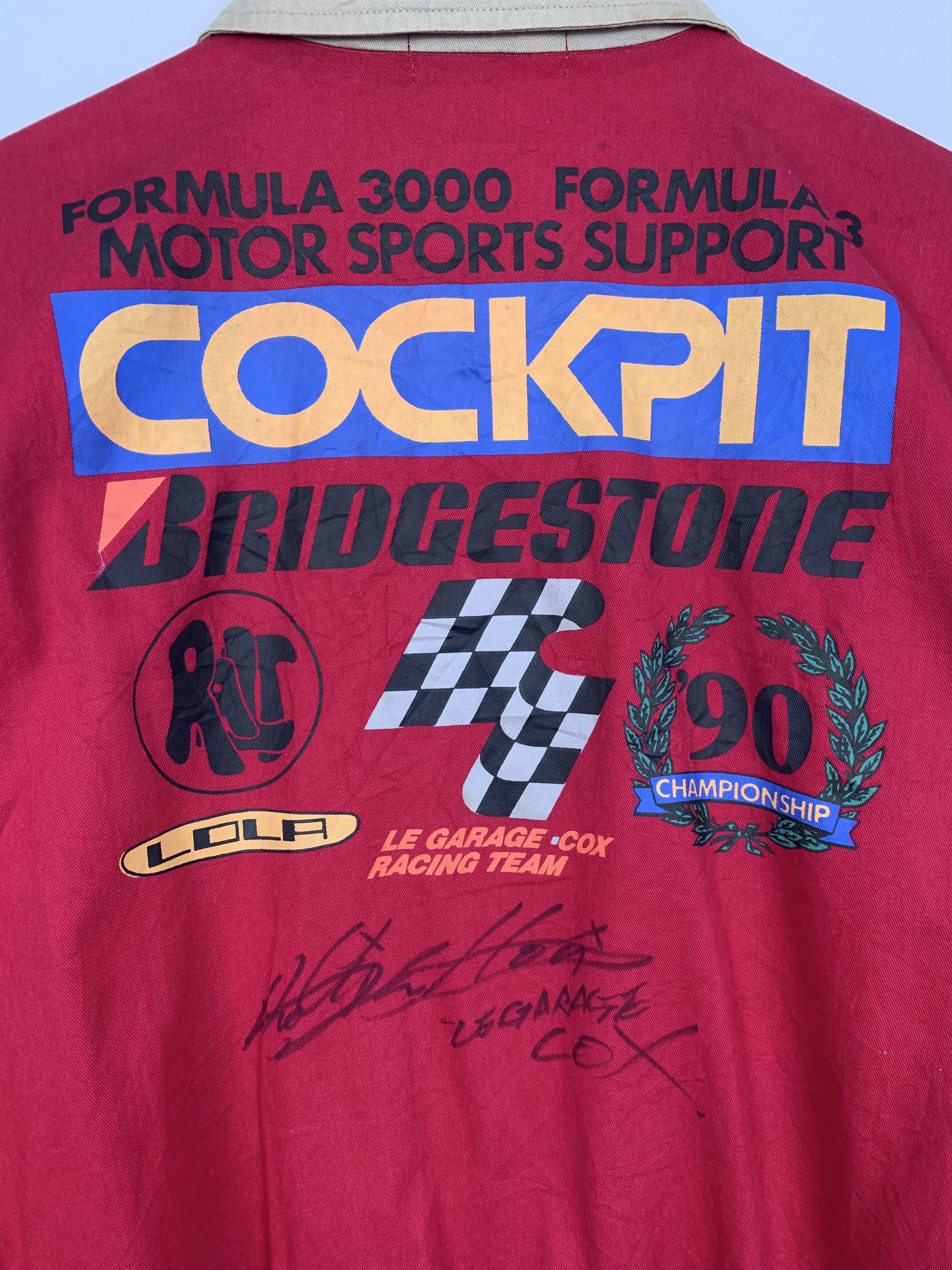 Vintage Vintage 80s Bridgestone Cockpit Racing Bomber Jacket J1370 Size US M / EU 48-50 / 2 - 11 Thumbnail