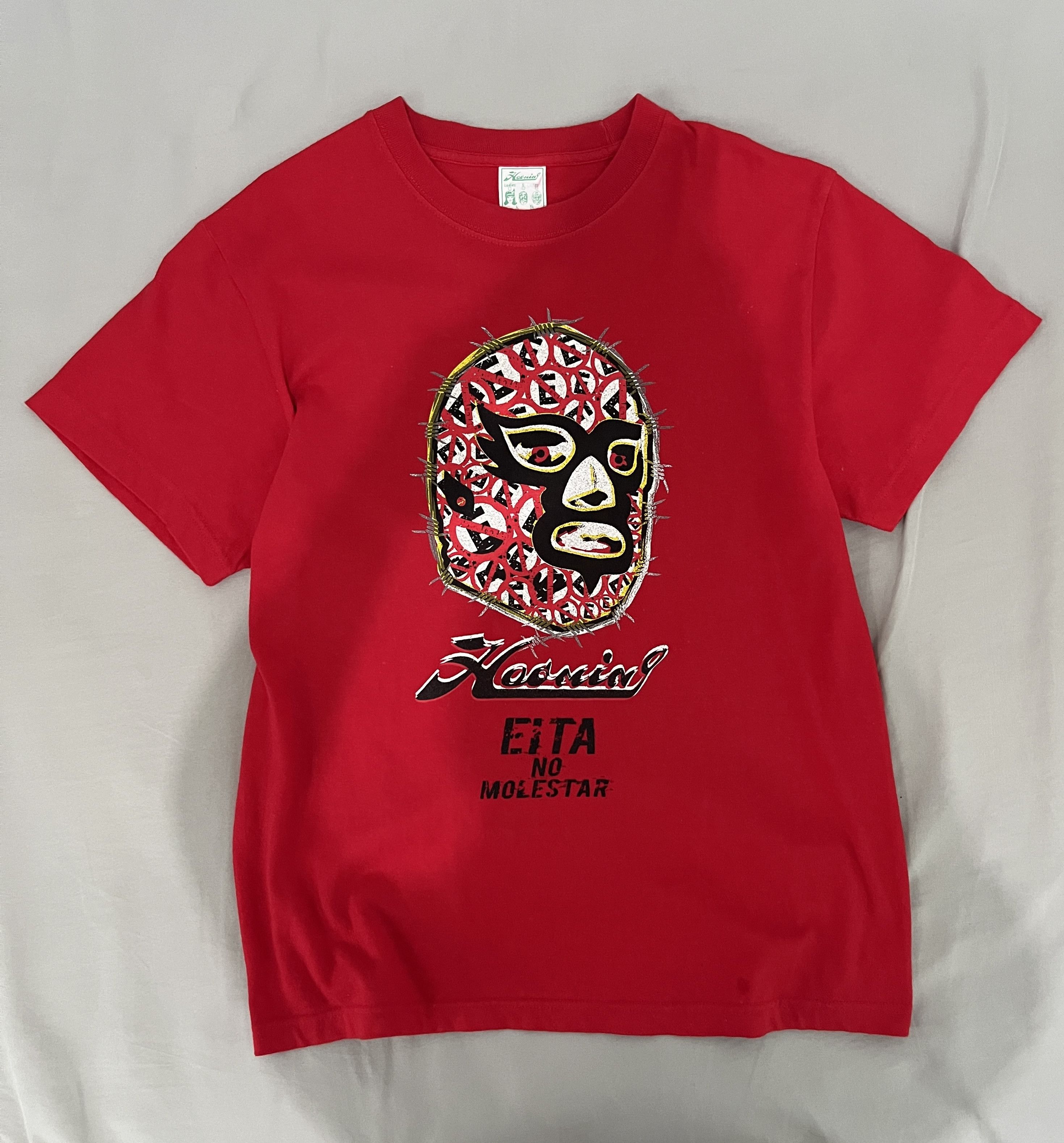 Japanese Brand Haoming "Eita" lucha libre wrestling graphic t-shirt Size US M / EU 48-50 / 2 - 2 Thumbnail