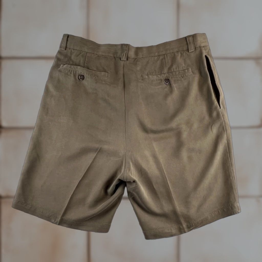 Tommy Bahama Tommy Bahama Shorts Mens 36L Beige Silk Blend Pleated Beach Travel Golf Chino Casual Size US 36 / EU 52 - 1 Thumbnail