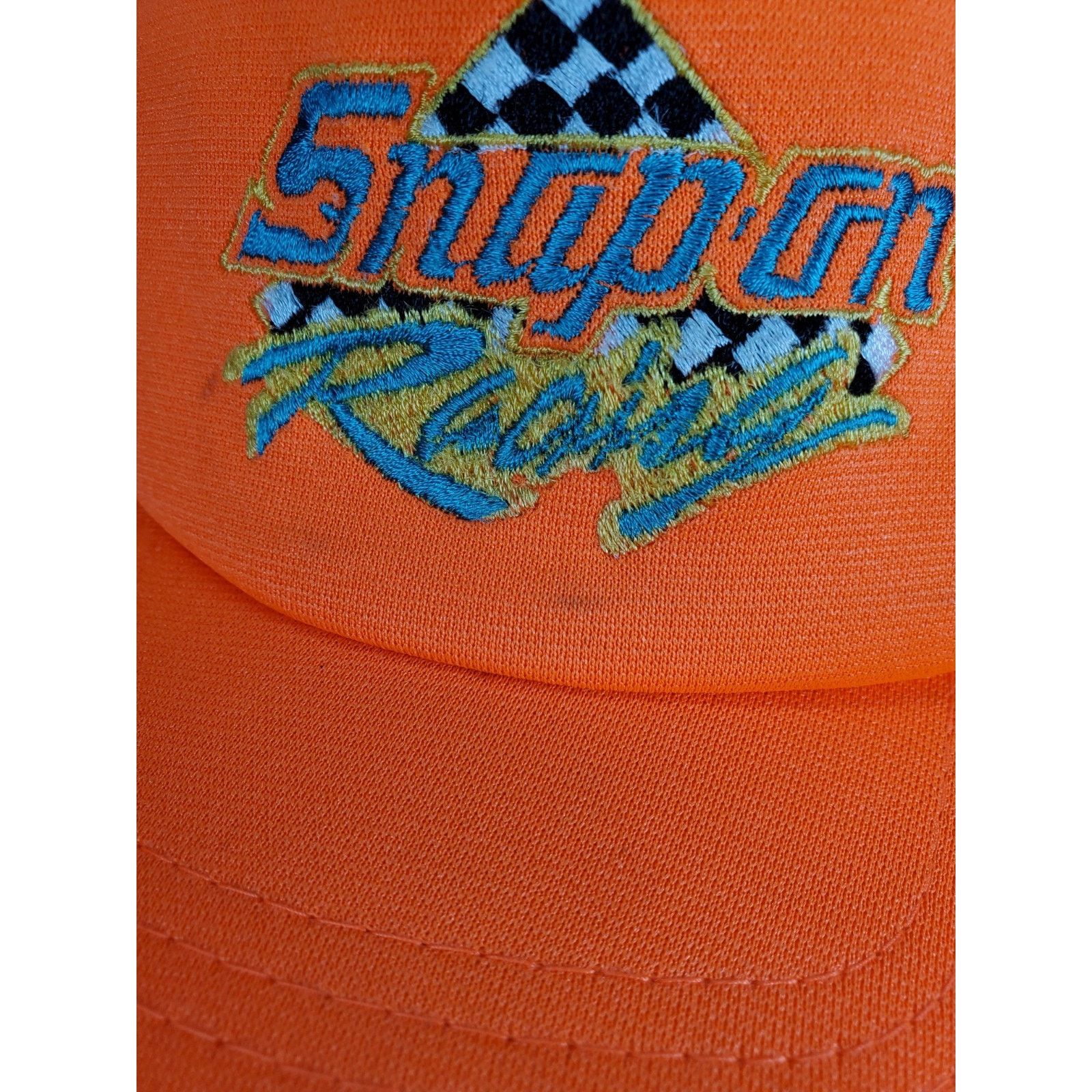 NASCAR × Vintage Snap-On Racing Hat Blaze Orange Snapback Cap Tools 90s Size ONE SIZE - 5 Thumbnail
