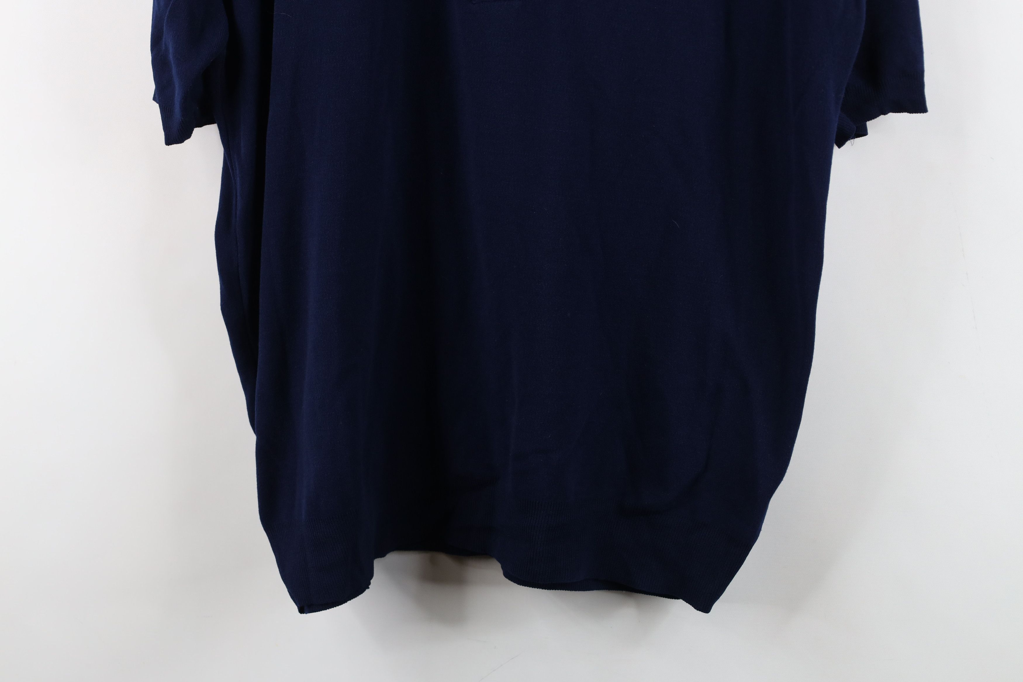 Vintage Vintage 60s 70s Streetwear Knit Short Sleeve Polo Shirt USA Size US L / EU 52-54 / 3 - 3 Thumbnail