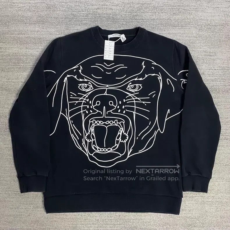Givenchy Givenchy Black Sketch Dog Head Hoodie Size US M / EU 48-50 / 2 - 1 Thumbnail
