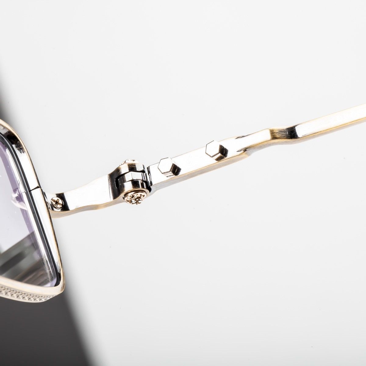 Chrome Hearts CHROME HEARTS BUCKLE RIDER ANTIQUE GOLD GLASSES Size ONE SIZE - 5 Thumbnail