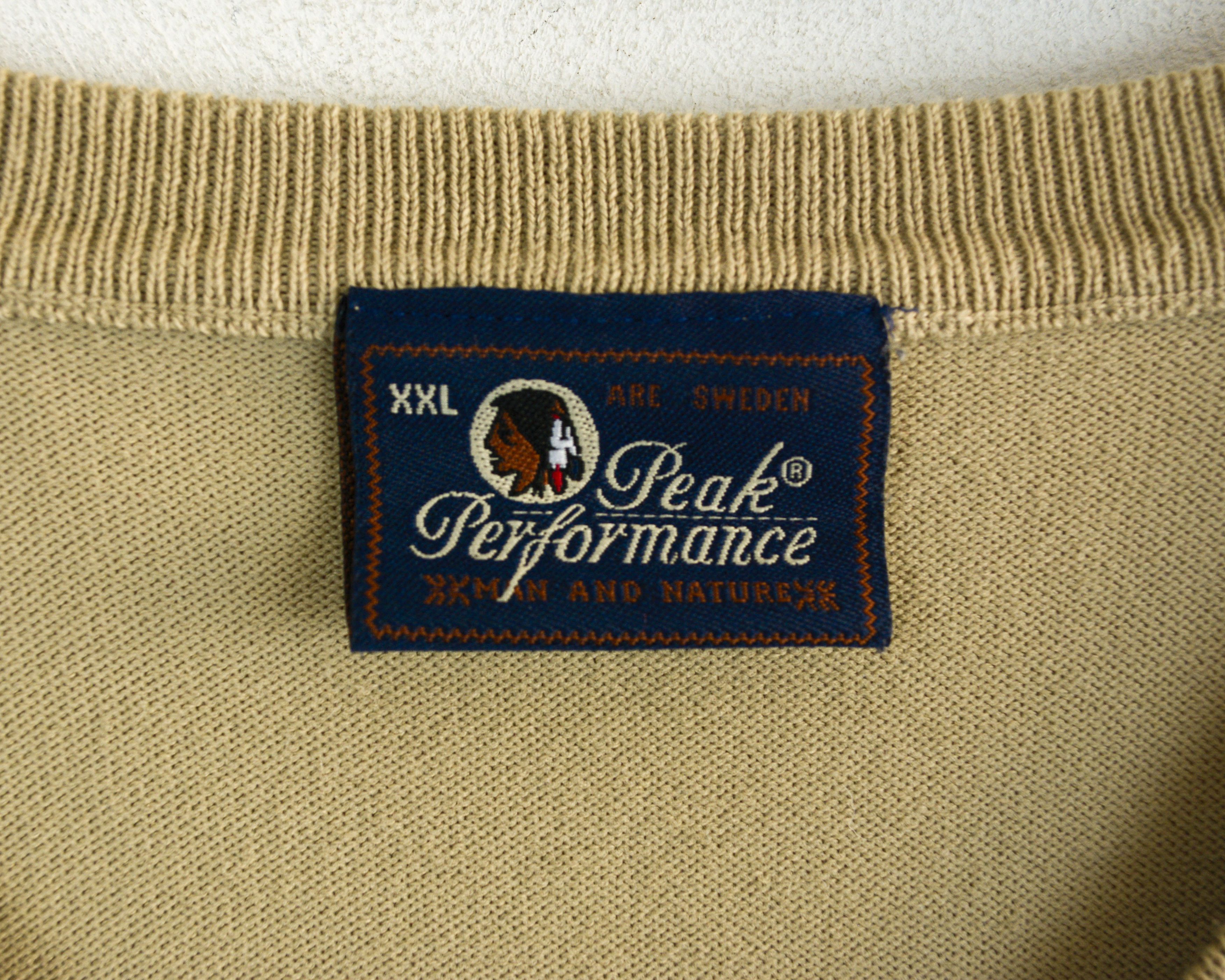 Peak Performance PEAK PERFORMANCE Cotton Sweater Jumper V-Neck Pullover Top Size US XXL / EU 58 / 5 - 4 Thumbnail