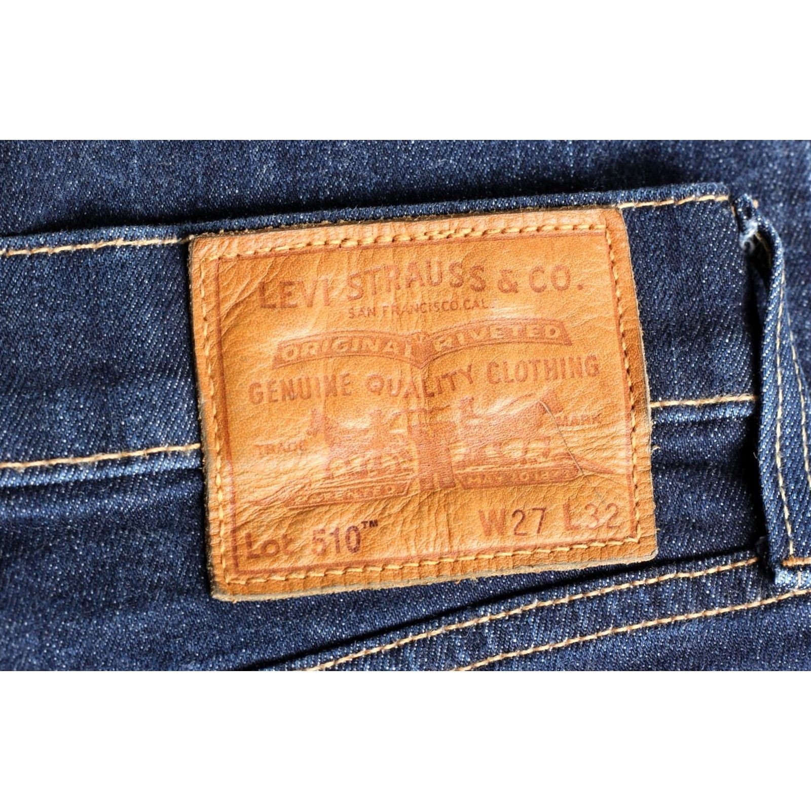 Levi's LEVIS 510 Skinny Jeans Men Blue Denim Waterless Stretch W27 L32 DZ2426 Size US 27 - 2 Thumbnail
