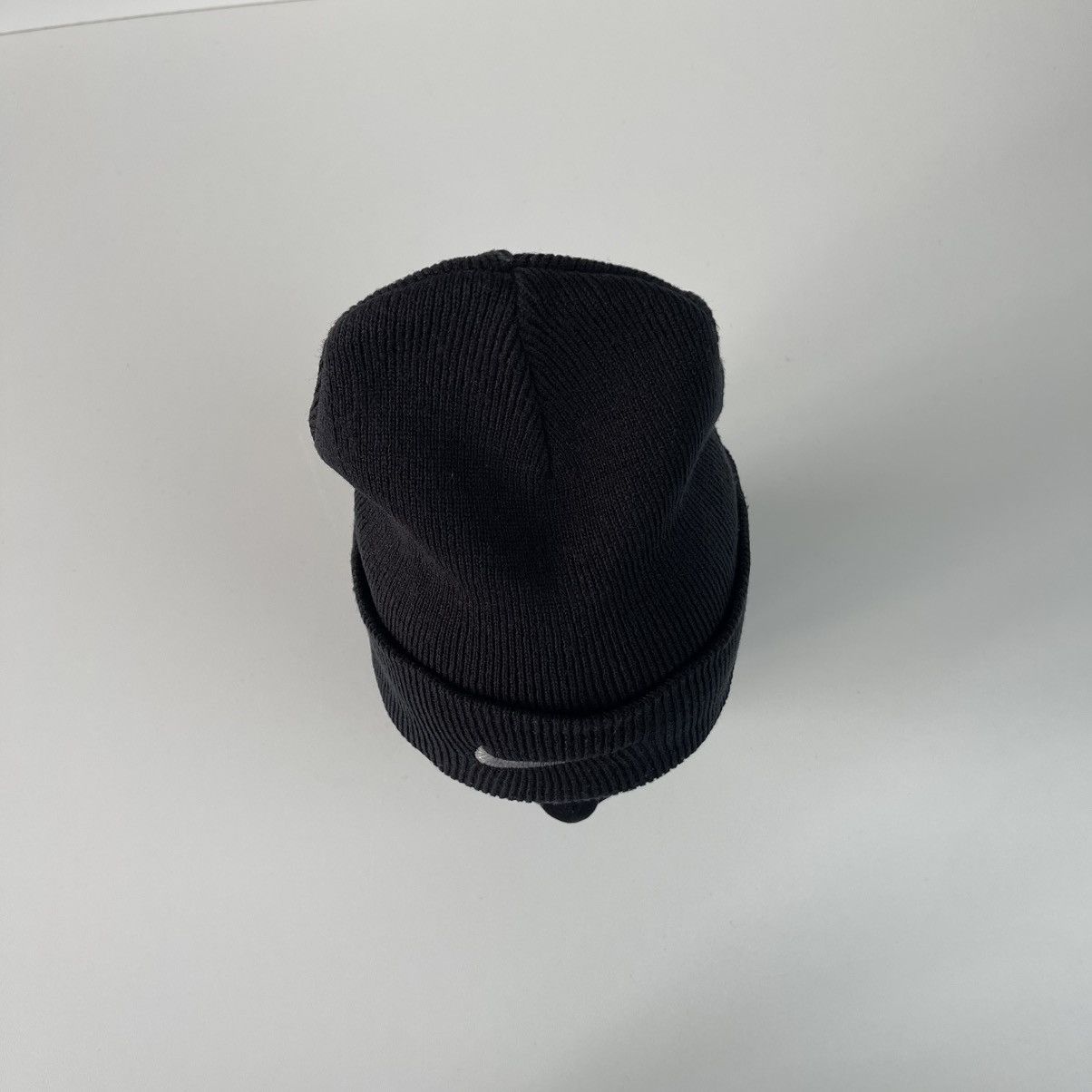 Nike Nike Swoosh Logo Vintage Beanie Hat Black Y2K Gorpcore Size ONE SIZE - 6 Thumbnail