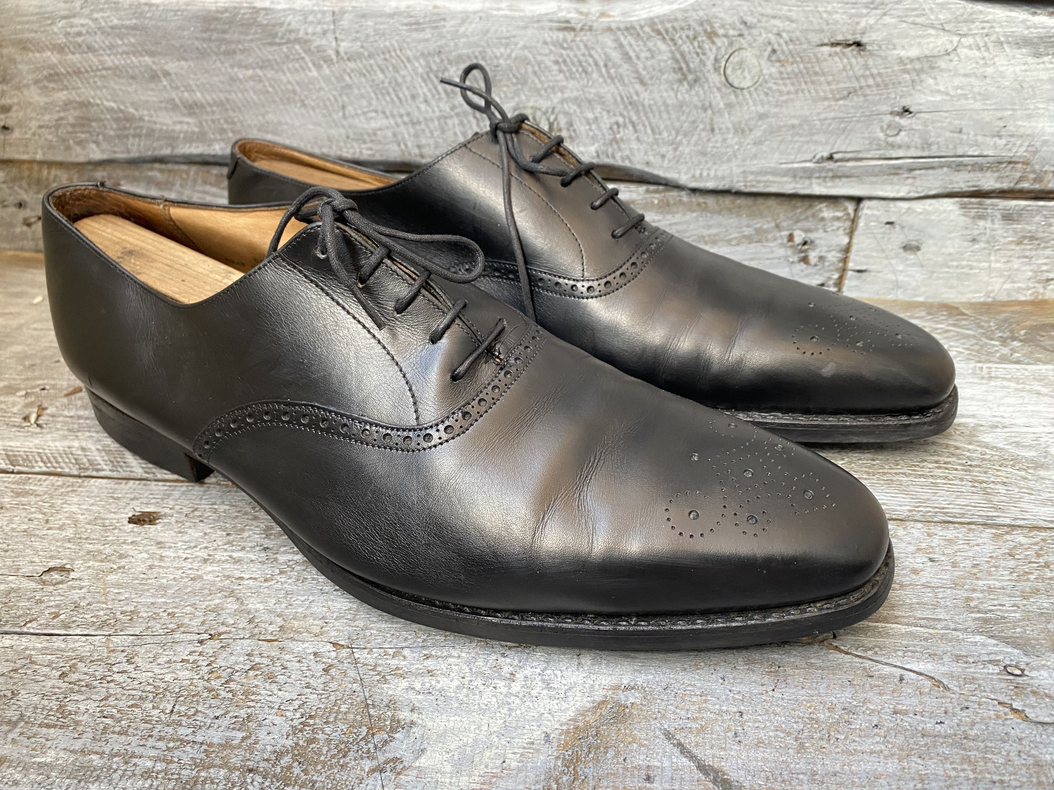 Crockett & Jones Crockett and jones oxford black leather shoes Uk 10.5E Size US 11.5 / EU 44-45 - 8 Thumbnail