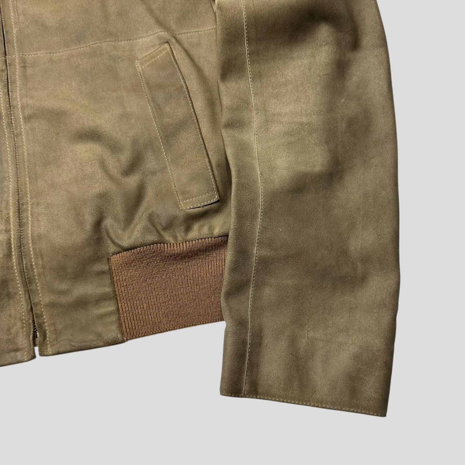 Miu Miu Miu Miu 00’s Suede Leather Cropped Work Jacket - IT50 (M/L) Size US M / EU 48-50 / 2 - 12 Thumbnail