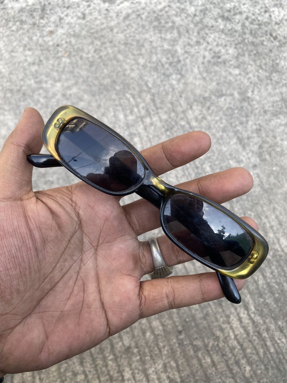Gucci × Vintage Black Vintage Gucci Sunglasses Men GG 2475/S Optyl