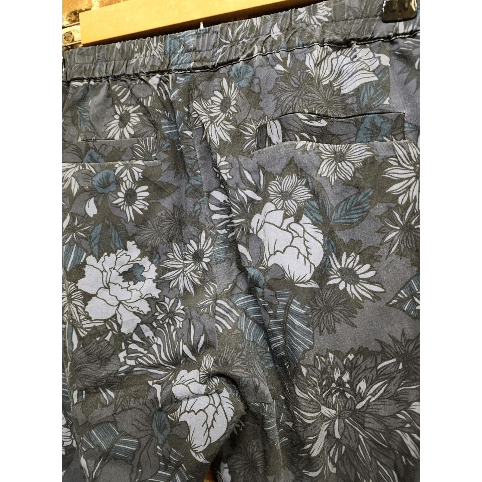 Marine Layer VINTAGE Marine Layer Floral Blue XS Womens Pants Regular Ankle Womens XS Floral Blue Marine Layer Pants Women Size 26" / US 2 / IT 38 - 5 Thumbnail
