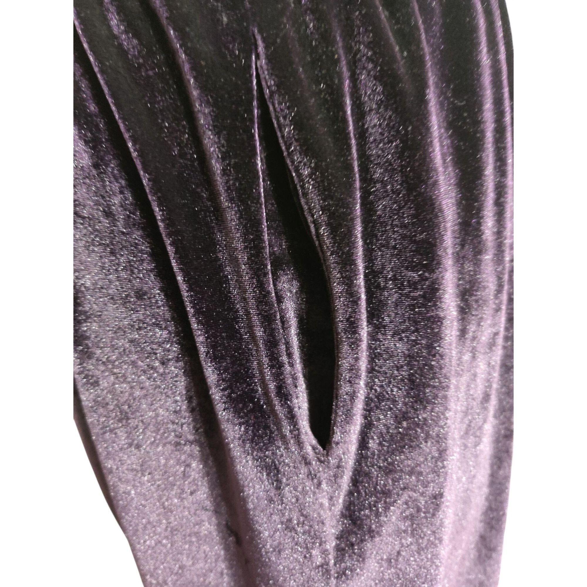 Coldwater Creek Coldwater Creek XL Womens Deep Purple Velour Pants Vintage P Size 35" - 4 Thumbnail
