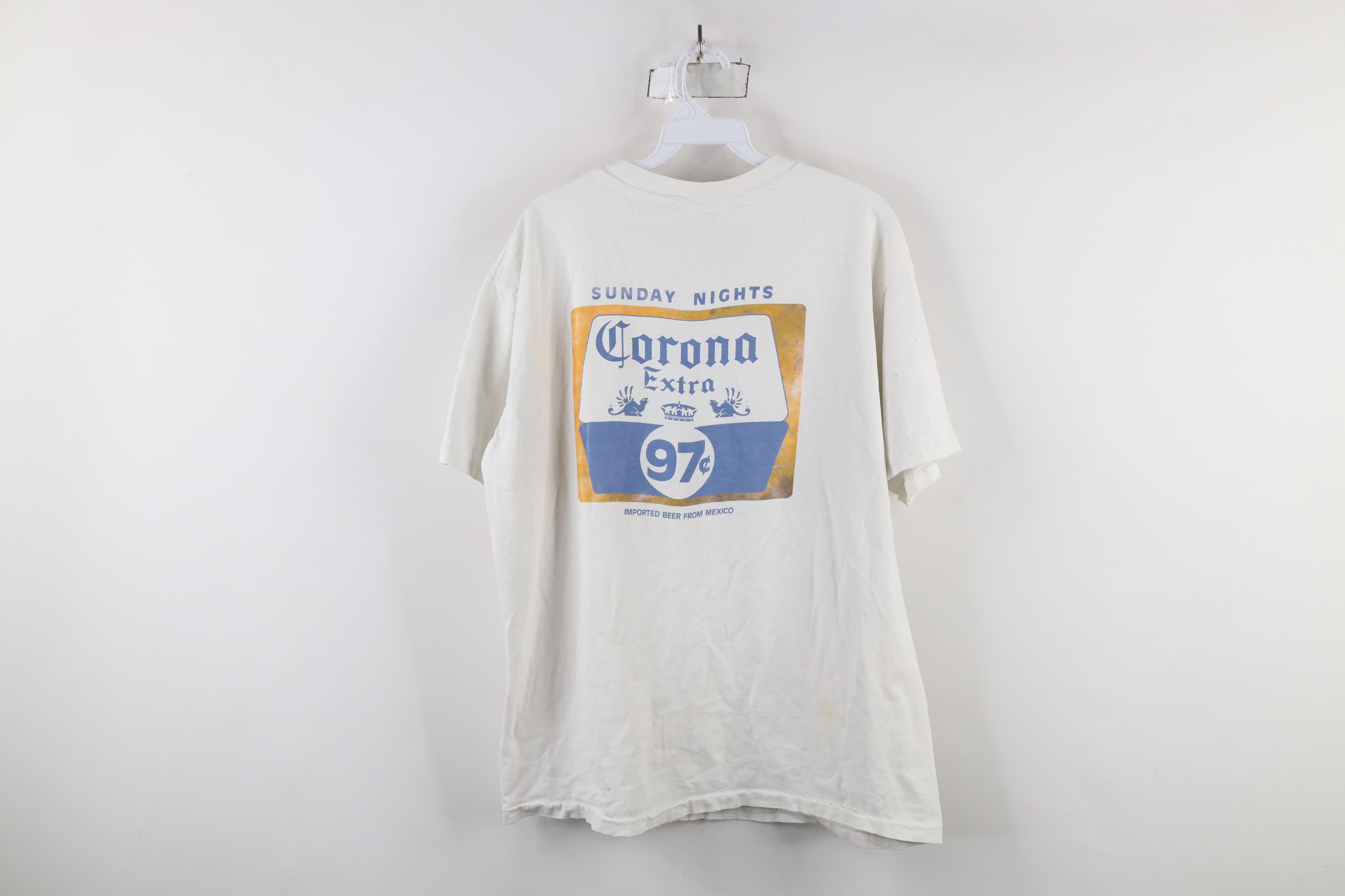 Vintage Vintage 80s Onion Mexican Grill Corona Beach Cult T-Shirt Size US XL / EU 56 / 4 - 15 Thumbnail