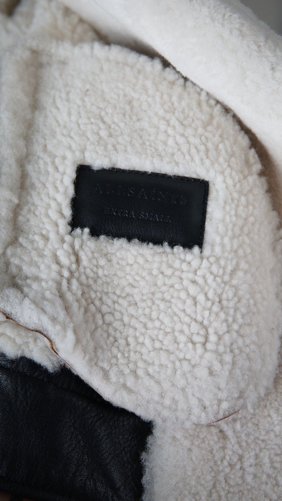 Allsaints Elia Shearling Biker Jacket Size XS / US 0-2 / IT 36-38 - 19 Thumbnail