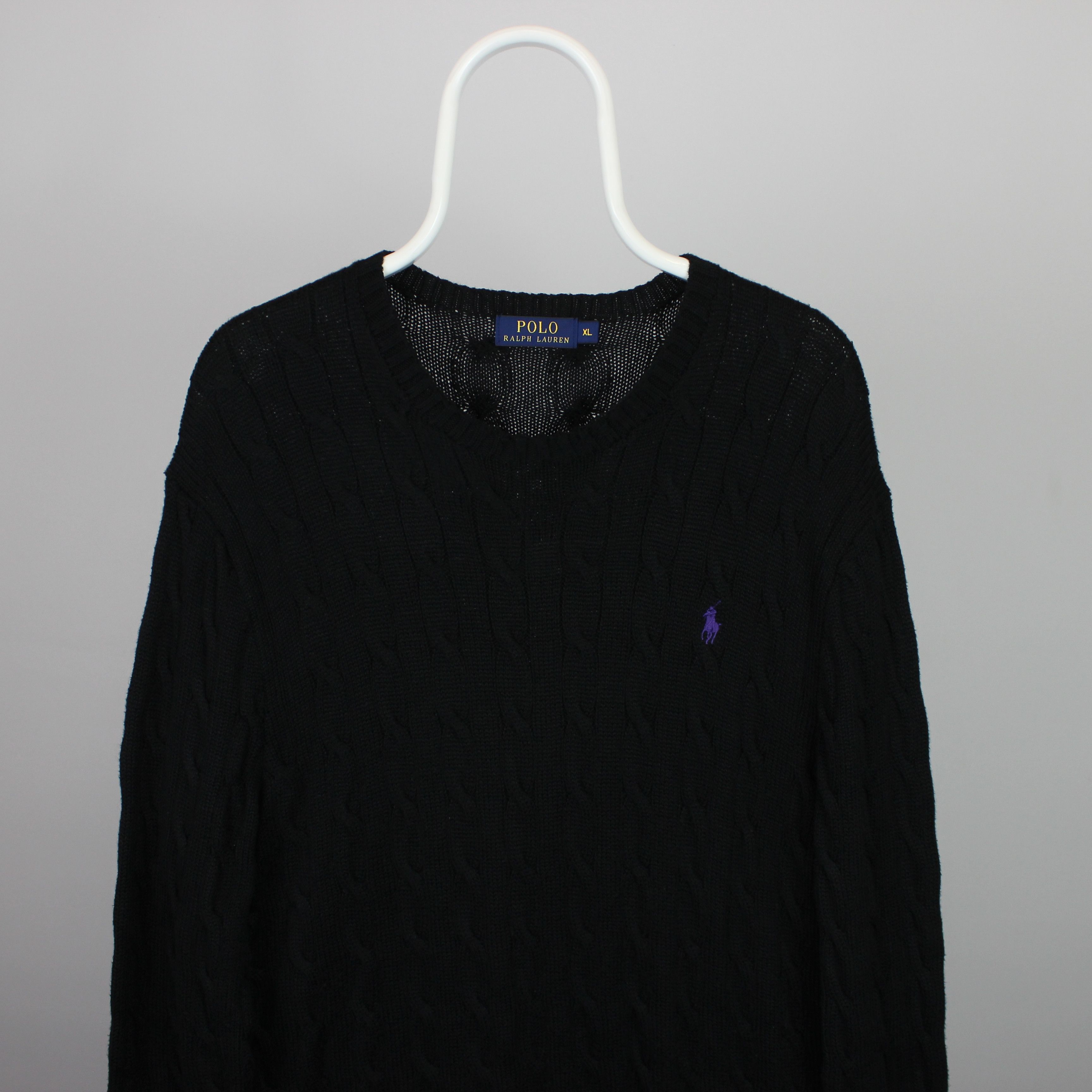 Polo Ralph Lauren Polo Ralph Lauren sweater knitwear XL black vintage Size US XL / EU 56 / 4 - 2 Thumbnail