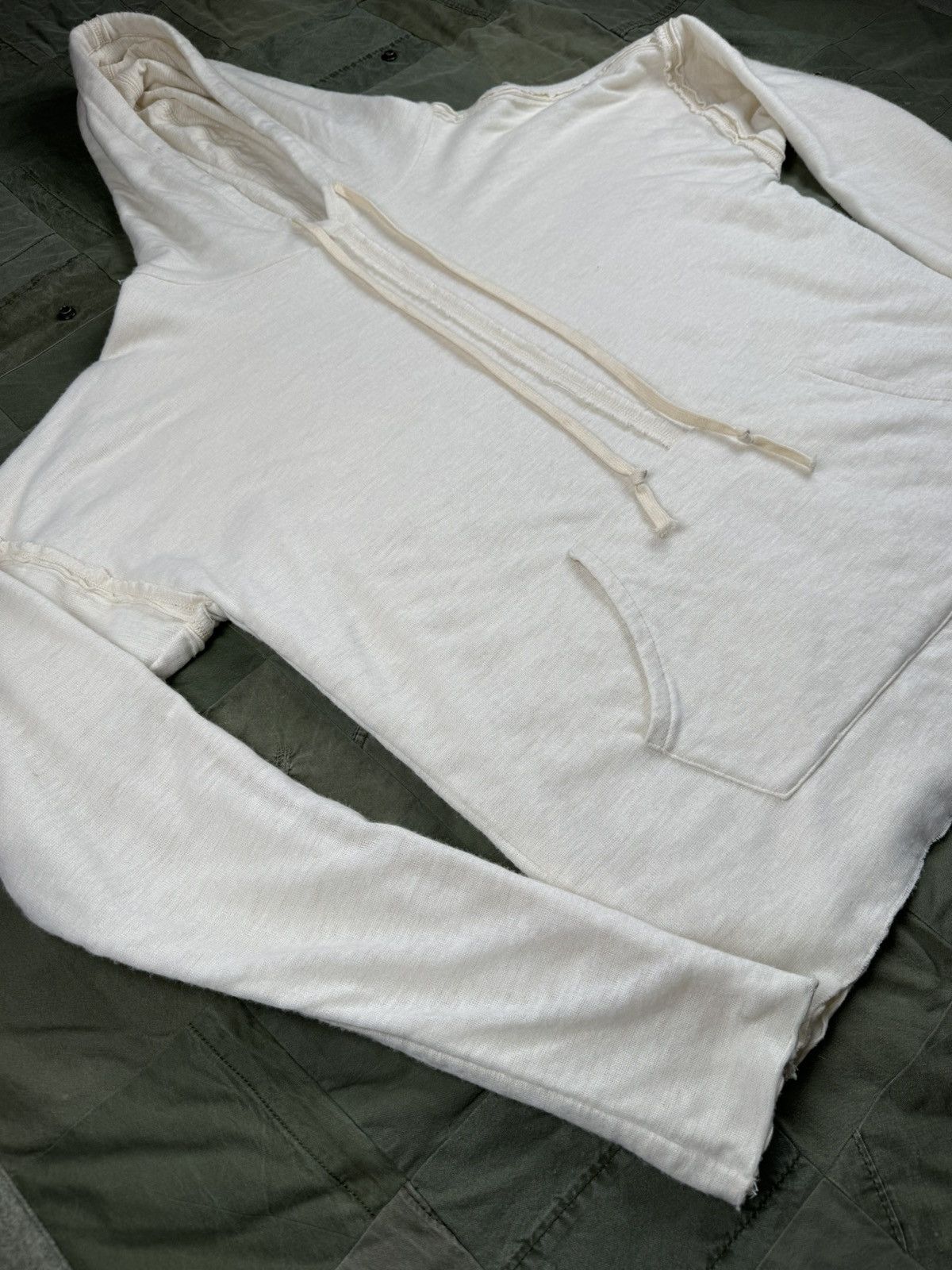 Greg Lauren Open Weave Drop Hoodie Size US L / EU 52-54 / 3 - 2 Thumbnail