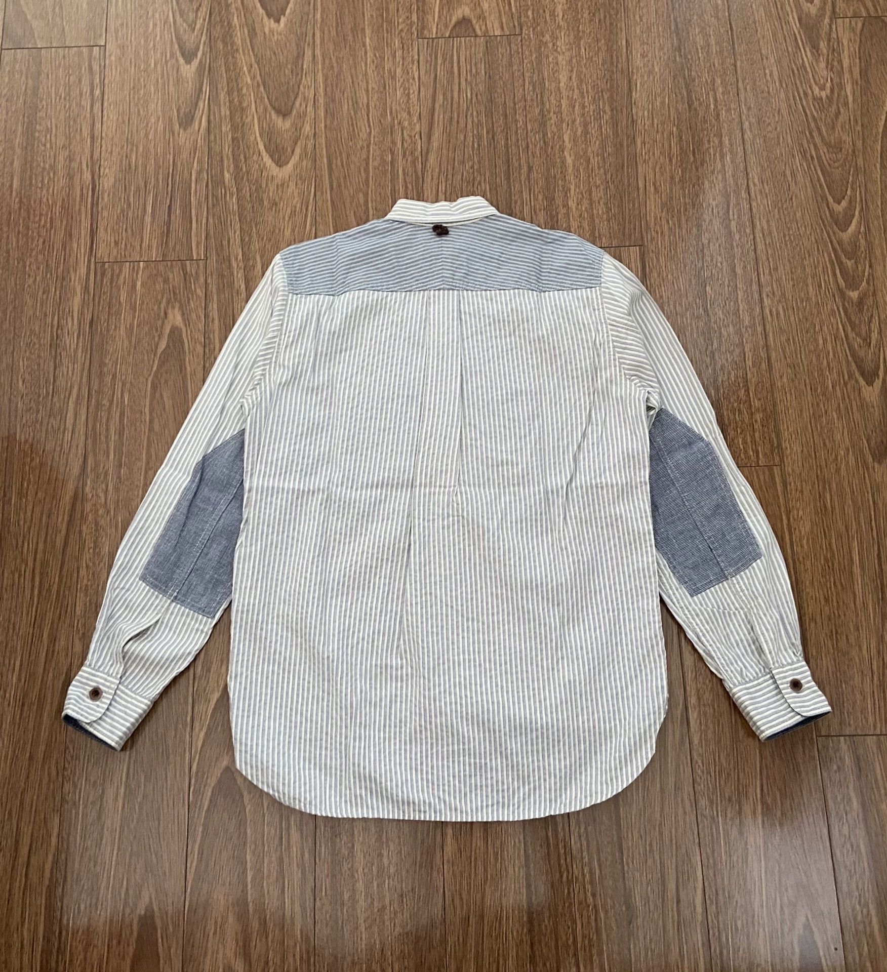 Junya Watanabe Junya Watanabe MAN CDG Patchwork Stripe Shirt Size US XS / EU 42 / 0 - 2 Thumbnail