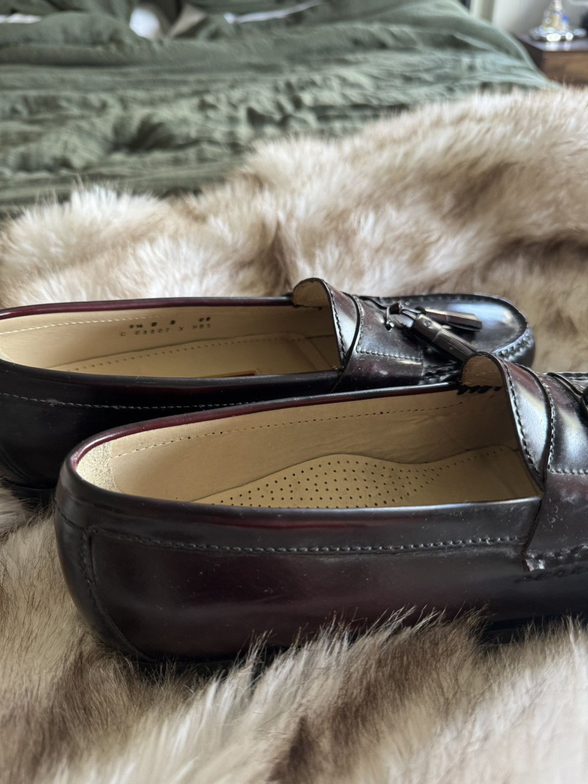 Cole Haan Oxblood Cole Haan Tassled Loafers Size US 9.5 / EU 42-43 - 3 Thumbnail
