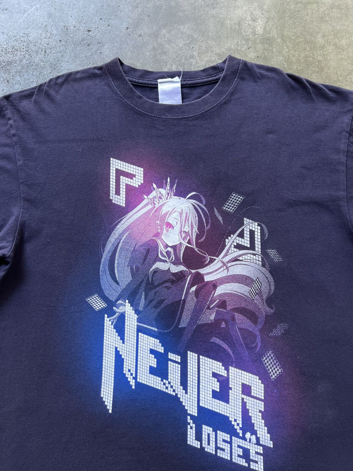 Vintage ‘00s No Game No Life Shiro Solo Anime Tee Shirt Akira Naruto Size US L / EU 52-54 / 3 - 3 Thumbnail