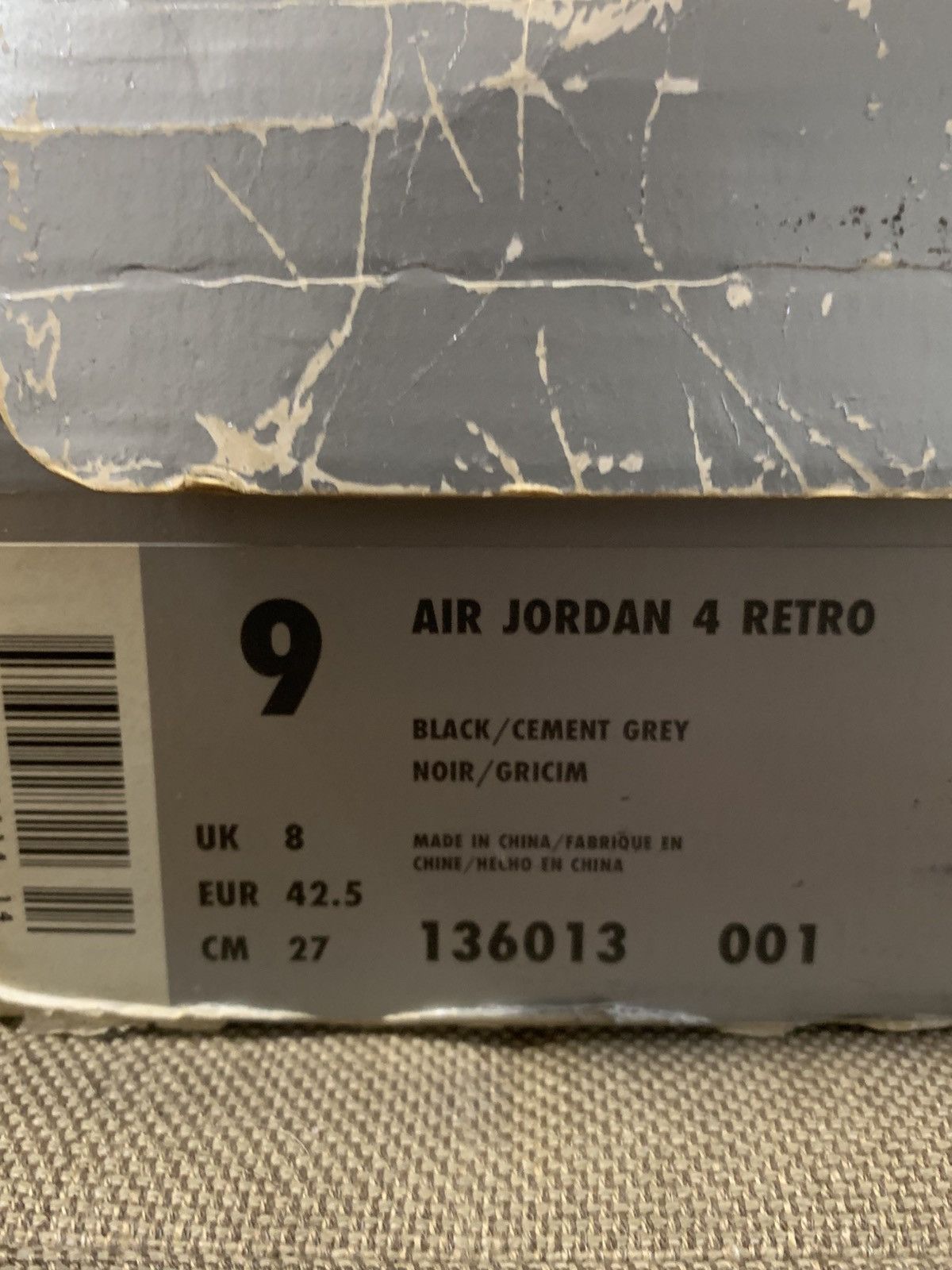 Nike Nike Air Jordan 1999 Bred 4 OG ALL Size US 9 / EU 42 - 8 Thumbnail