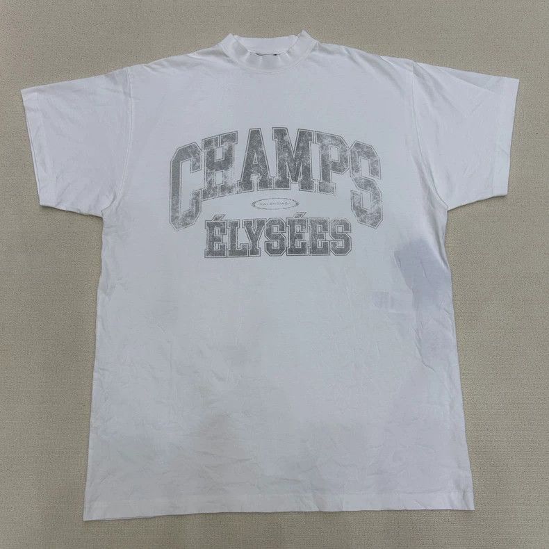 Balenciaga Balenciaga Washed Distressed Short Sleeve Size US XS / EU 42 / 0 - 1 Thumbnail