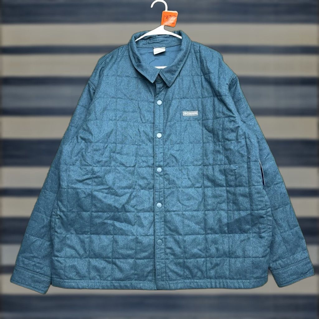 Vintage Columbia Landroamer Quilted Shirt Jacket Mens 2XL Snap Collared Blue Shirt/Jacket Columbia Landroamer Vintage? (No N/A) Size US XXL / EU 58 / 5 - 1 Thumbnail