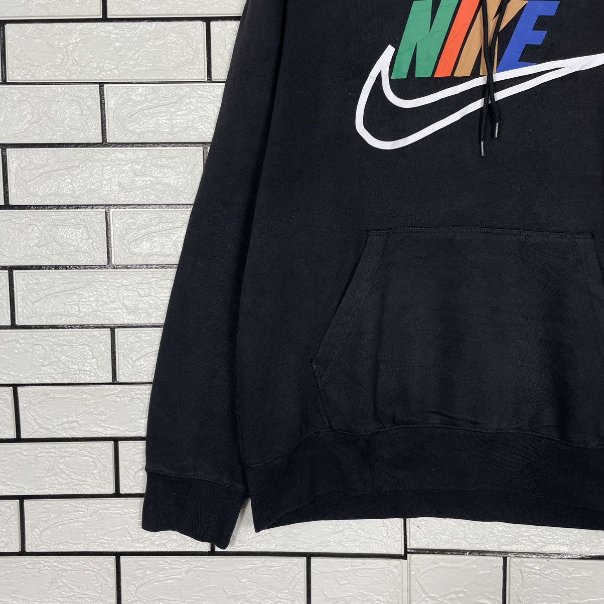 Nike Nike Big Logo Pullover Black Hoodie Size US L / EU 52-54 / 3 - 3 Thumbnail