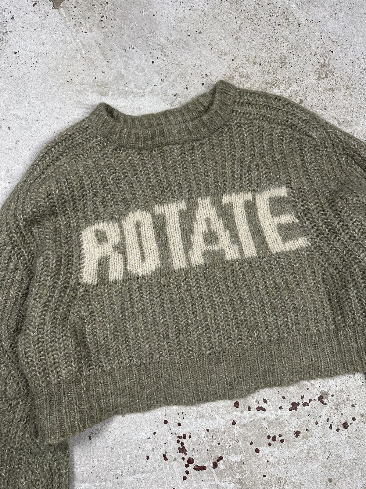 ROTATE Rotate Birger Christensen Knit Wool Big Logo Cropped Jumper Size M / US 6-8 / IT 42-44 - 5 Thumbnail