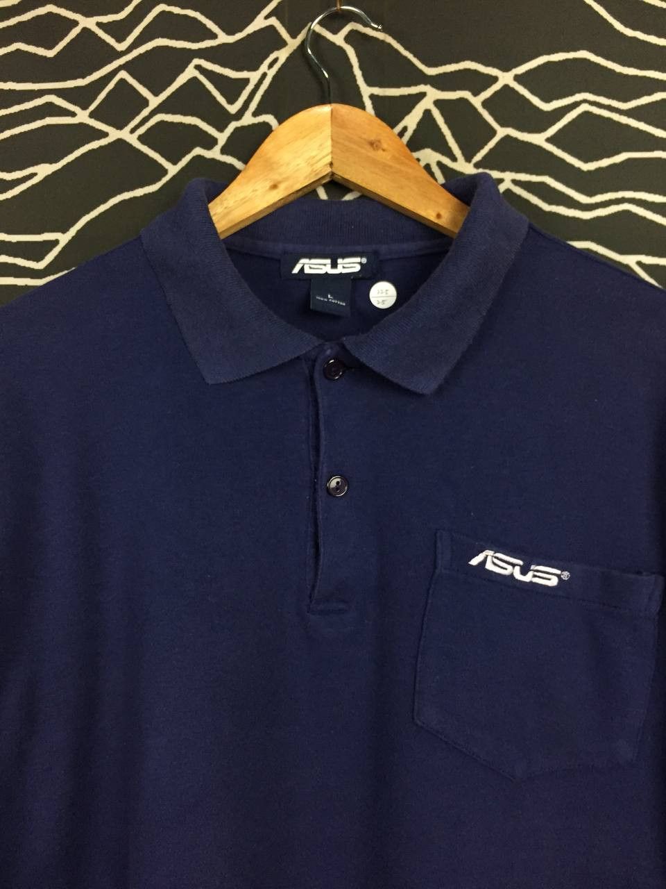 Vintage Vtg ASUS Embroidered Logo Pocket Polo Techwear Shirt Size US L / EU 52-54 / 3 - 3 Thumbnail
