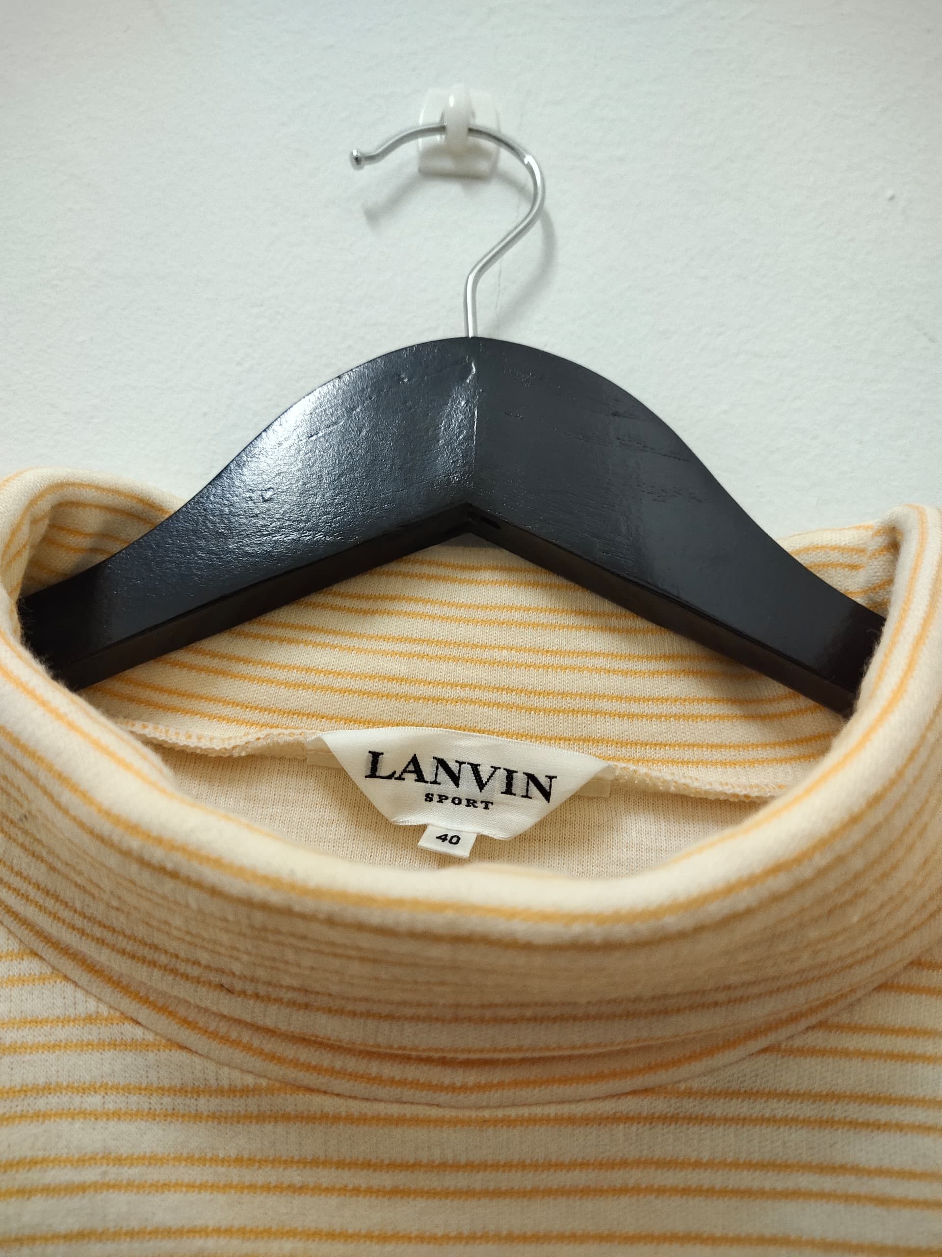Lanvin Vintage LANVIN stripe turtle neck t shirt longsleeve Size US M / EU 48-50 / 2 - 5 Thumbnail