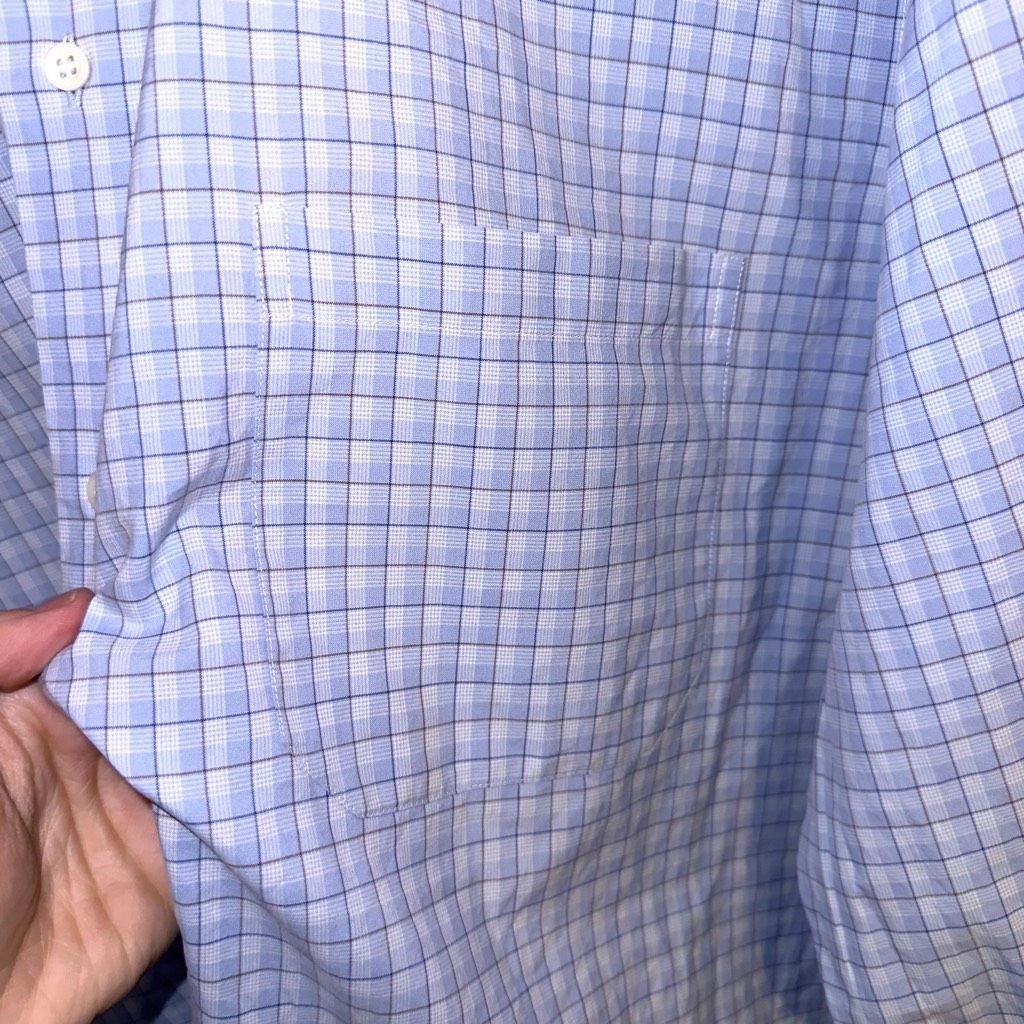 Canali Canali Blue Made in Italy Button Down Dress Shirt Size 16 Size US M / EU 48-50 / 2 - 5 Thumbnail
