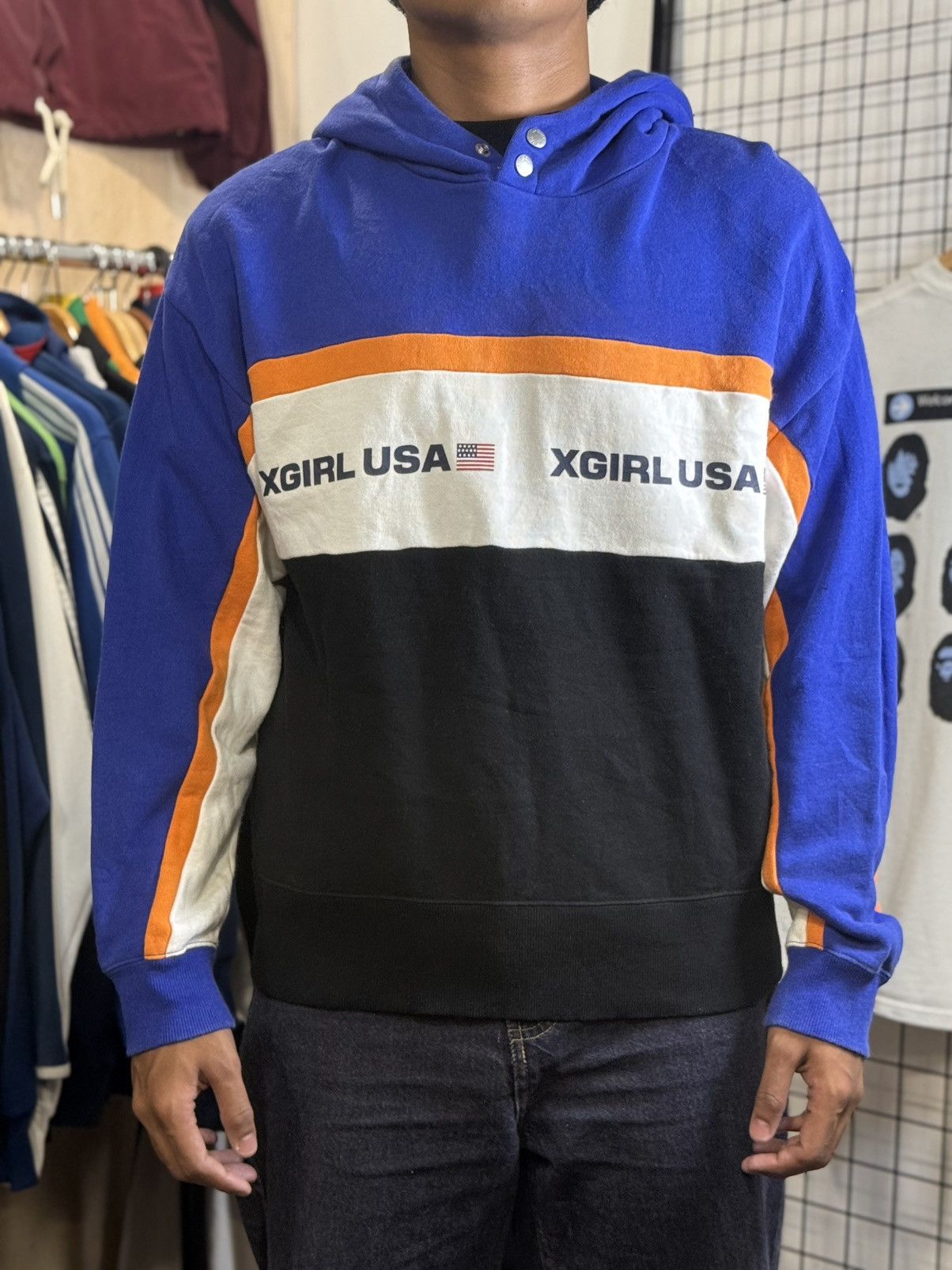 Japanese Brand X-Girl Multi Color Hoodie Size US M / EU 48-50 / 2 - 9 Thumbnail