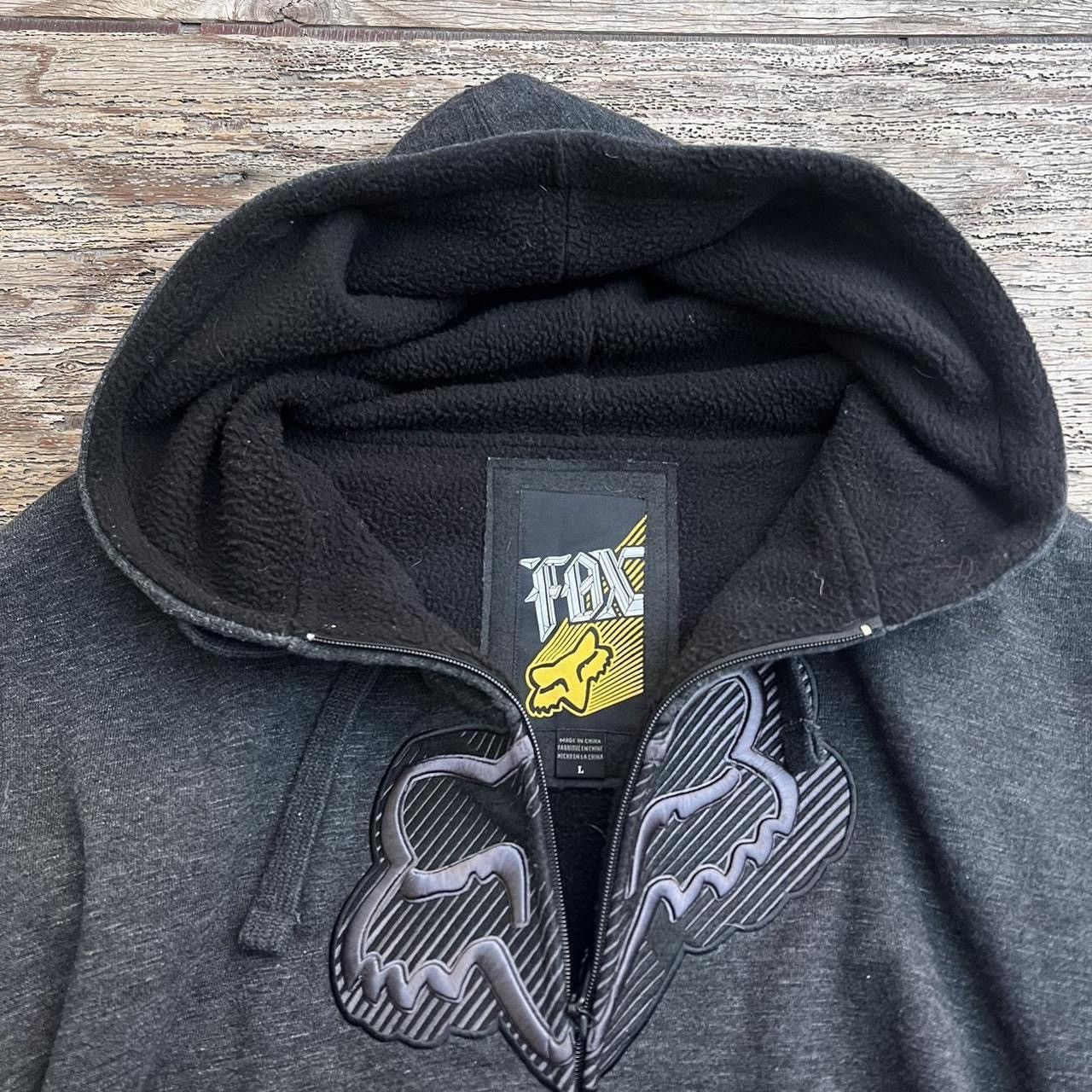 Fox Racing × Vintage Crazy Y2k Fox Racing Zip Up Hoodie | Grailed