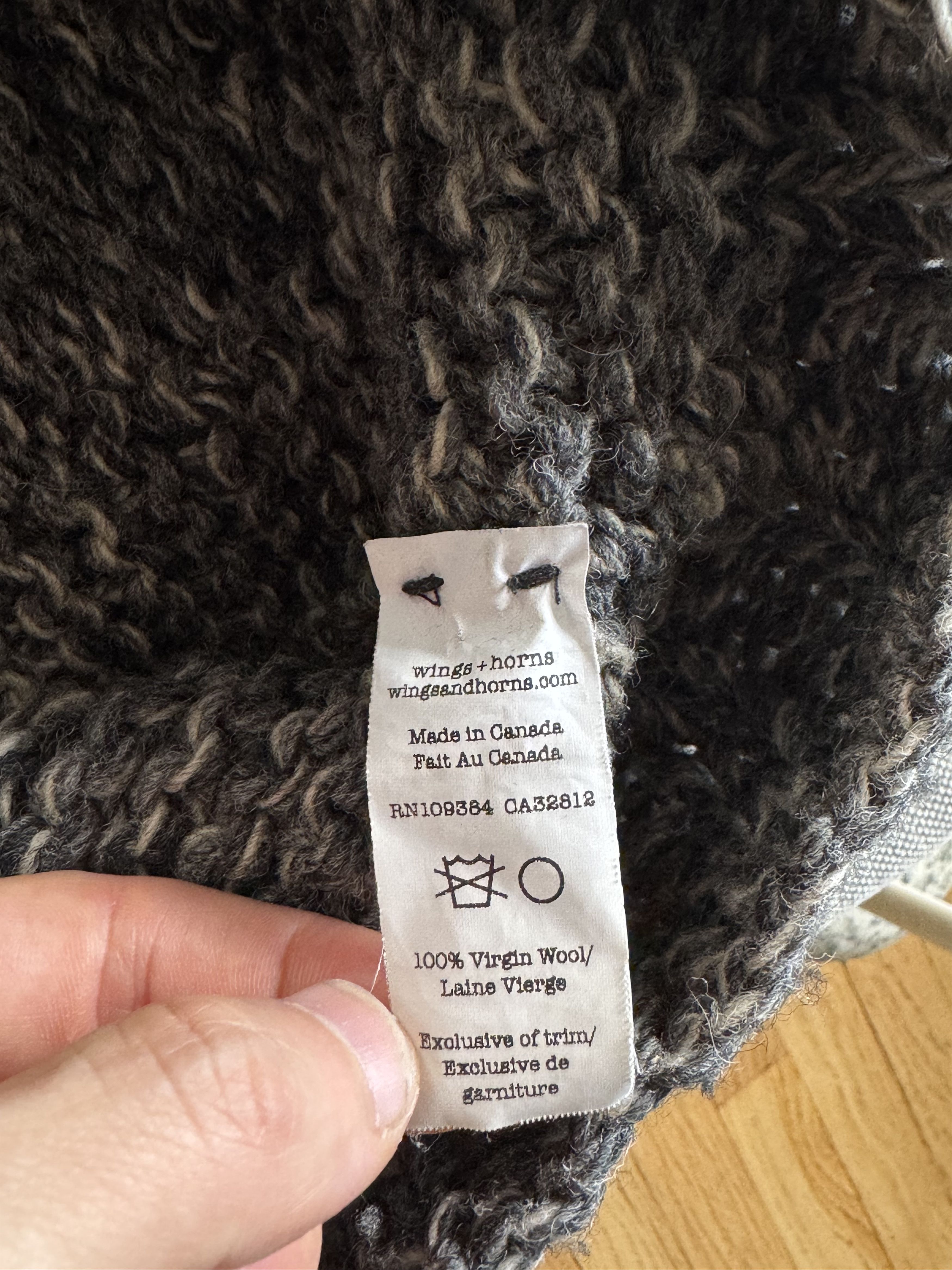 Wings + Horns Handknit Sweater Size US M / EU 48-50 / 2 - 4 Thumbnail