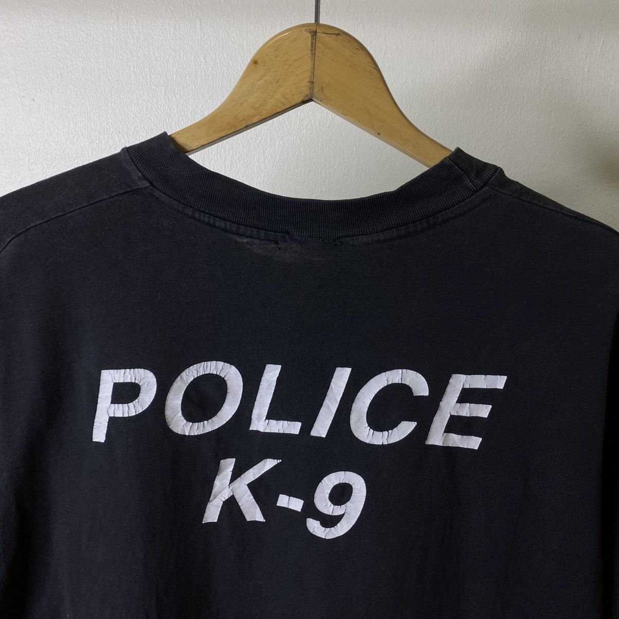 Vintage 1990s Coffeyville Police K9 T Shirt Kanye West Travis Style Size US XL / EU 56 / 4 - 2 Thumbnail