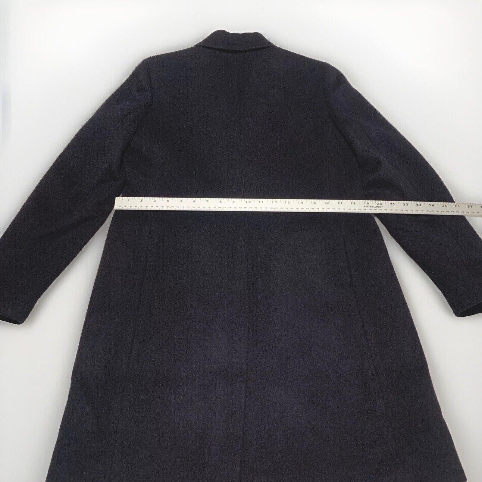 J.Crew J Crew Women’s Sz 12 Black Wool Peacoat Long Topcoat Classic Size XL / US 12-14 / IT 48-50 - 9 Thumbnail