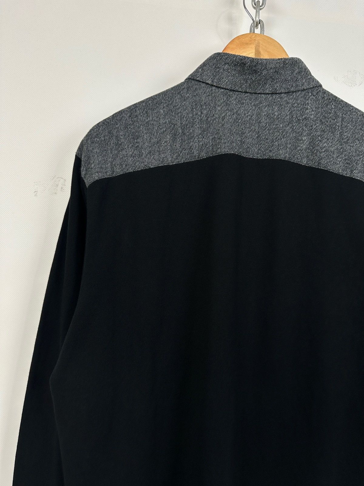 Issey Miyake Issey Miyake Men Black/Gray Long Sleeve Button Up Shirt Size US XL / EU 56 / 4 - 14 Thumbnail