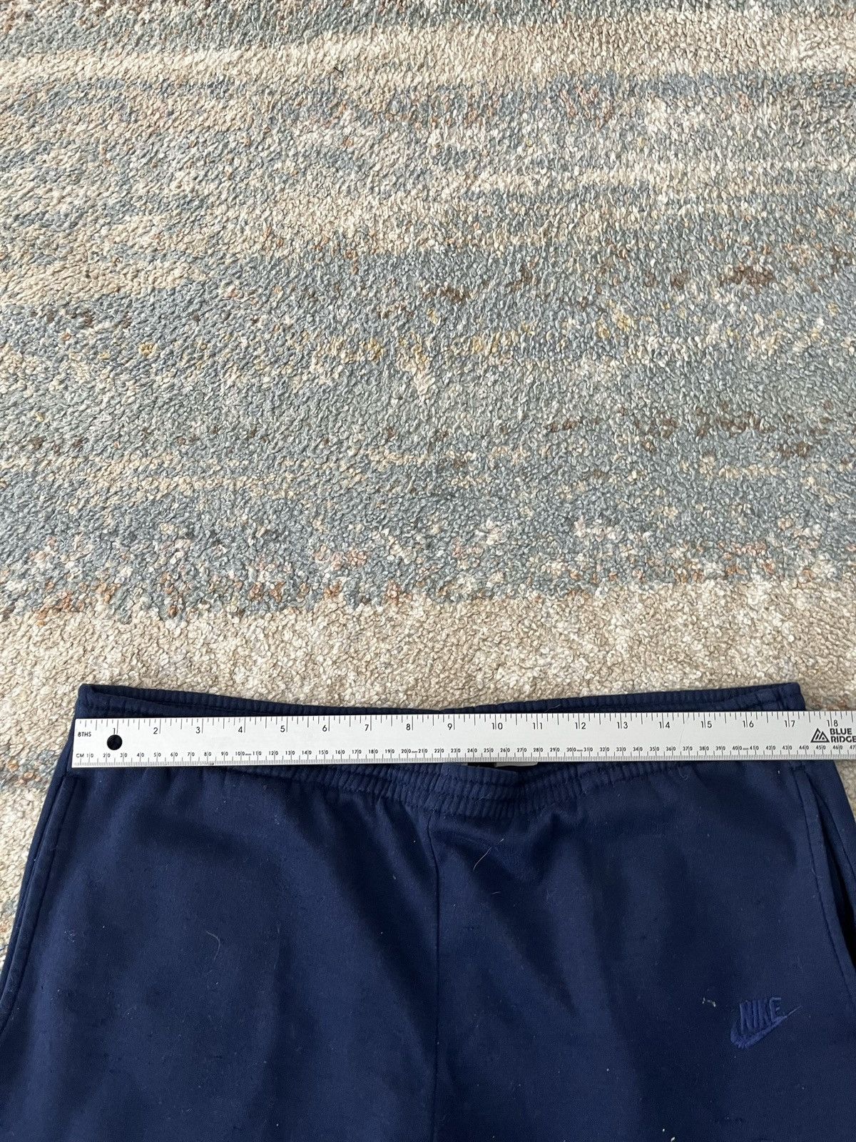Nike × Vintage VTG 90s Nike jogger Sweatpants Blue Medium Size US 34 / EU 50 - 5 Thumbnail