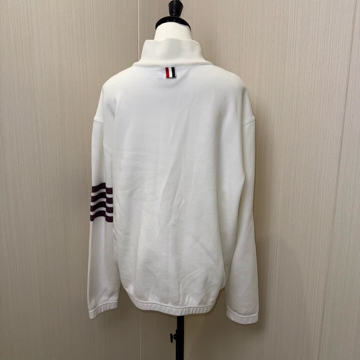 Thom Browne thom browne white quarter zip sweatshirt Size US M / EU 48-50 / 2 - 2 Thumbnail